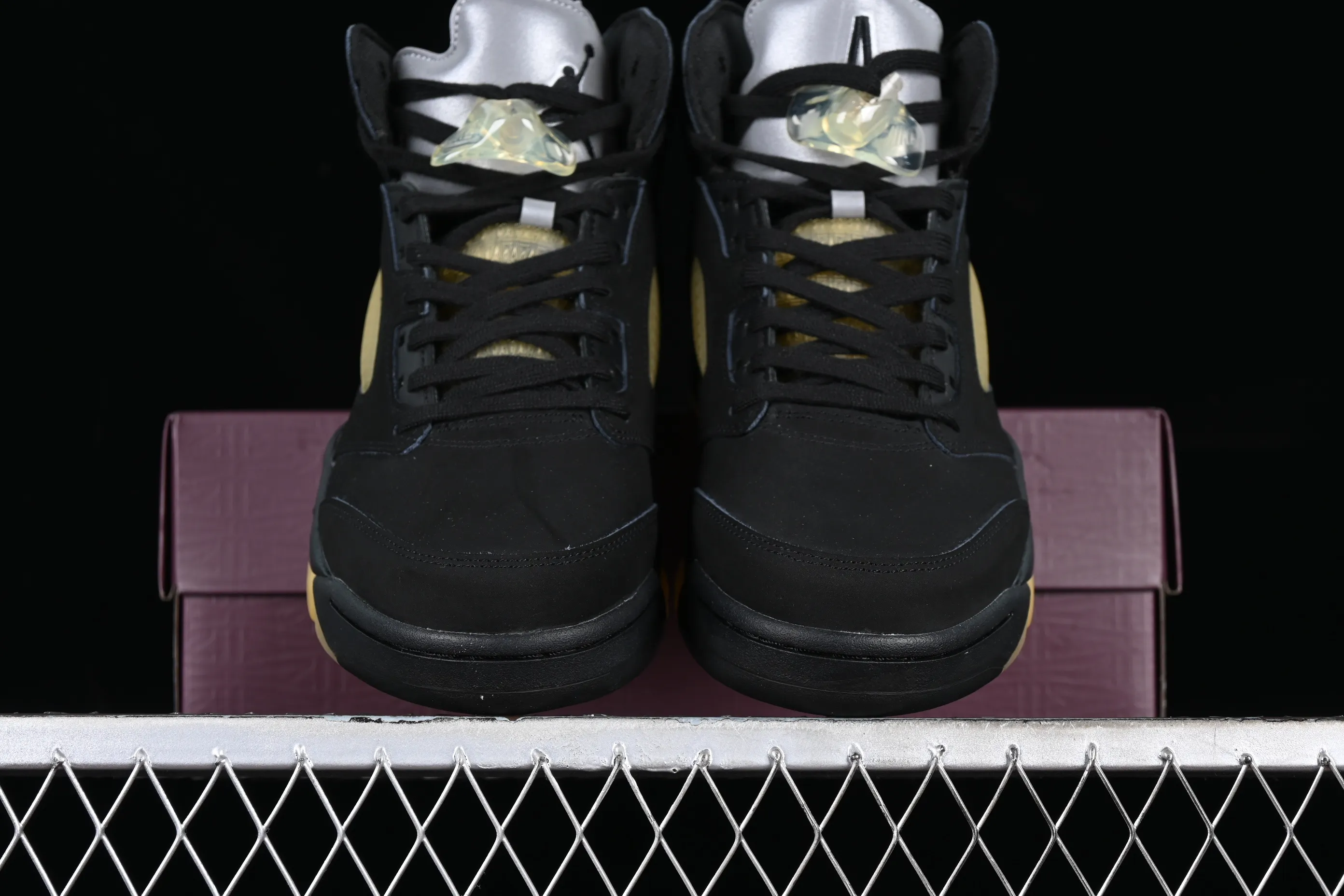 All categories Air Jordan Jordan series basketball shoes Air Jordan 5 pure original version A Ma Maniér x Air Jordan 5 Low AJ5 Joe 5 joint model suede black FD1330-001